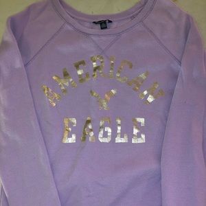 American Eagle violet sweatshirt